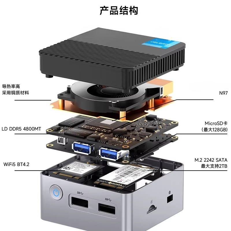 Mini PC G5 Alder Lake N97 con  - Ddr5 4800Mhz recensione e prezzo