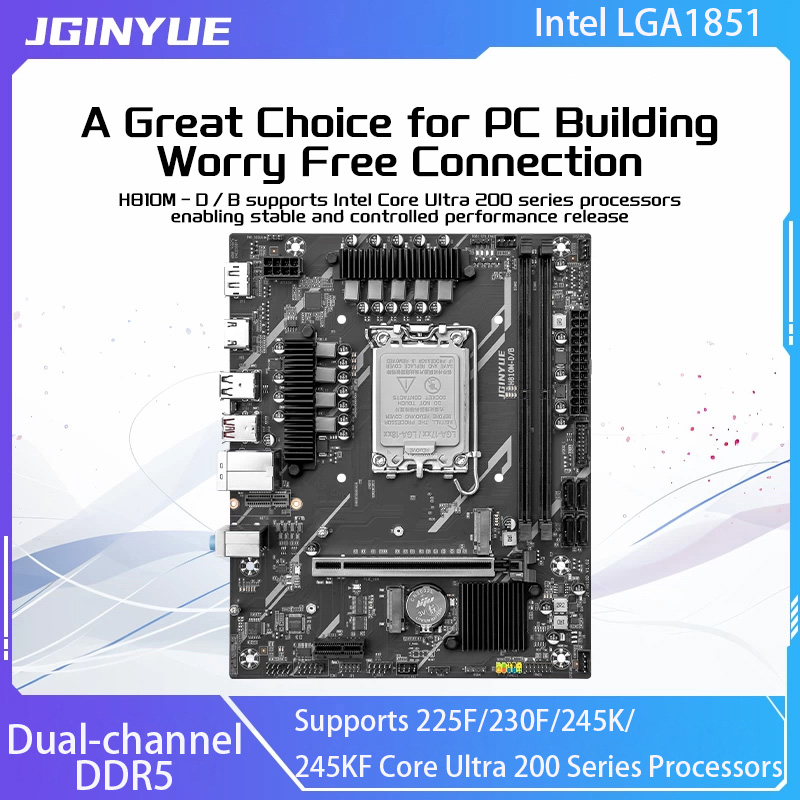 Scheda madre JGINYUE H810 Inte - Ddr5 64Gb recensione e prezzo
