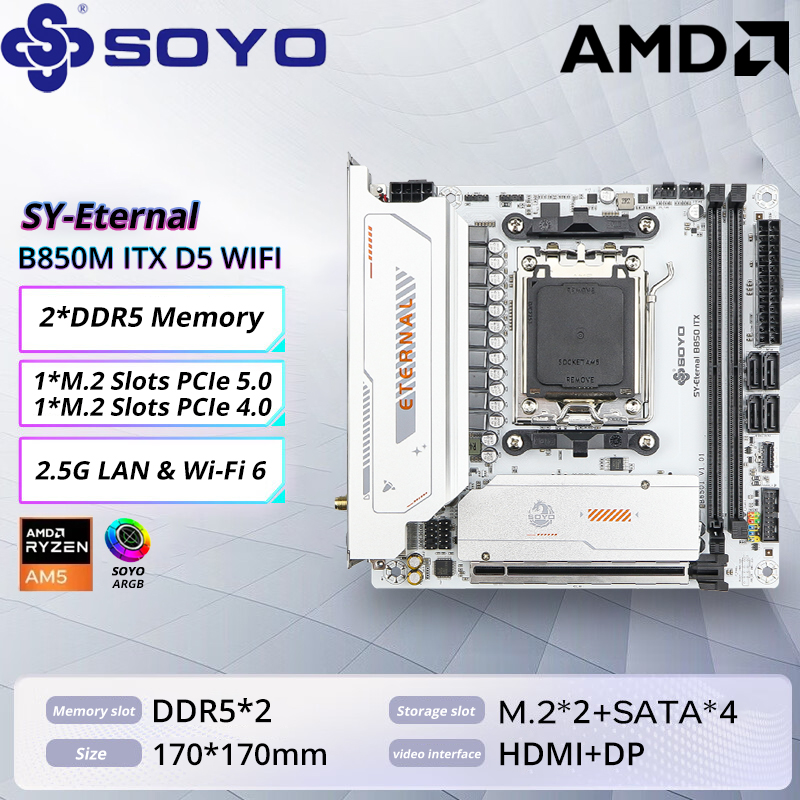 Scheda madre SOYO B850M ARGB W - Ddr5 Rgb Ram recensione e prezzo